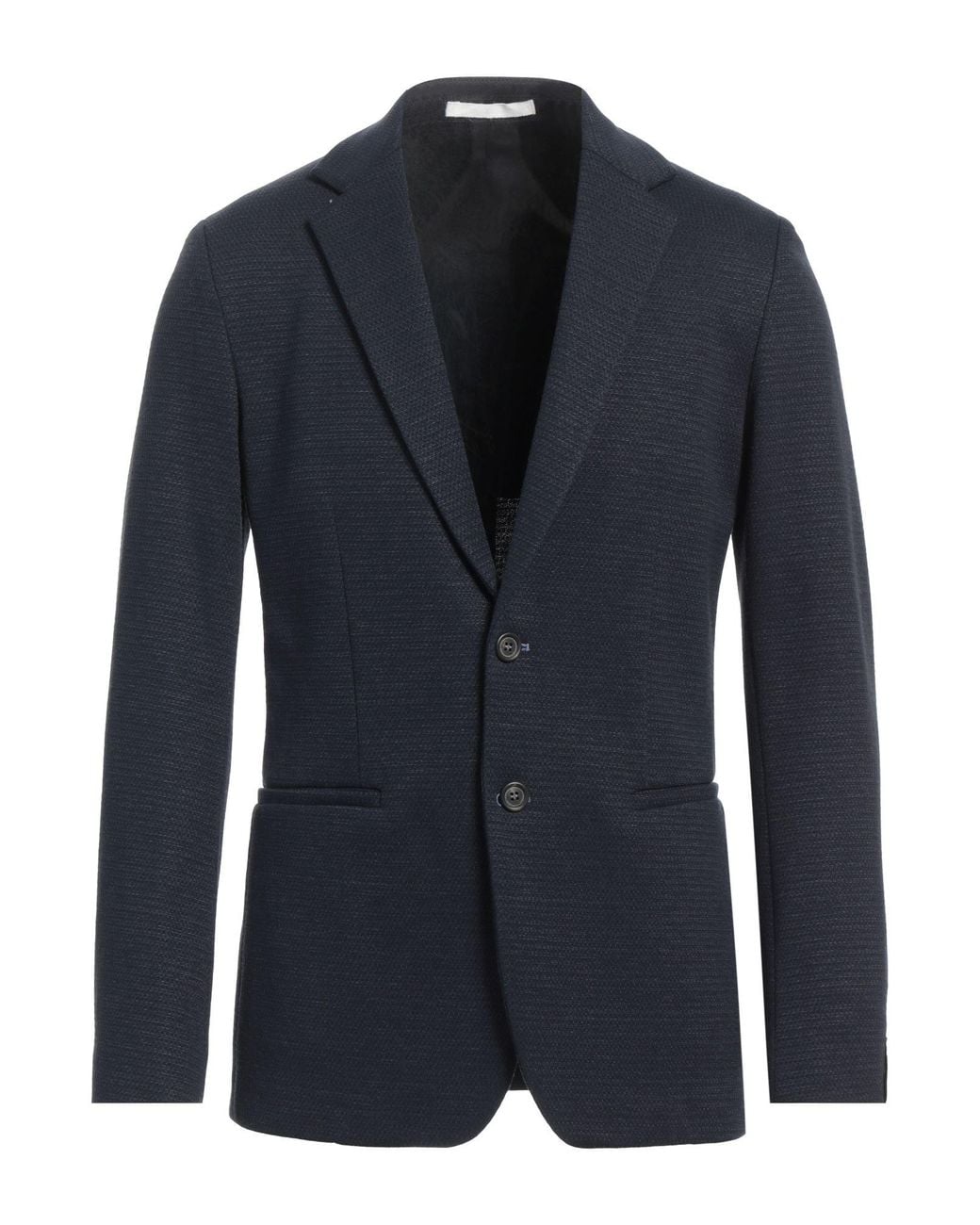 Paolo Pecora Blue Midnight Blazer Cotton, Linen, Polyamide, Elastane for men