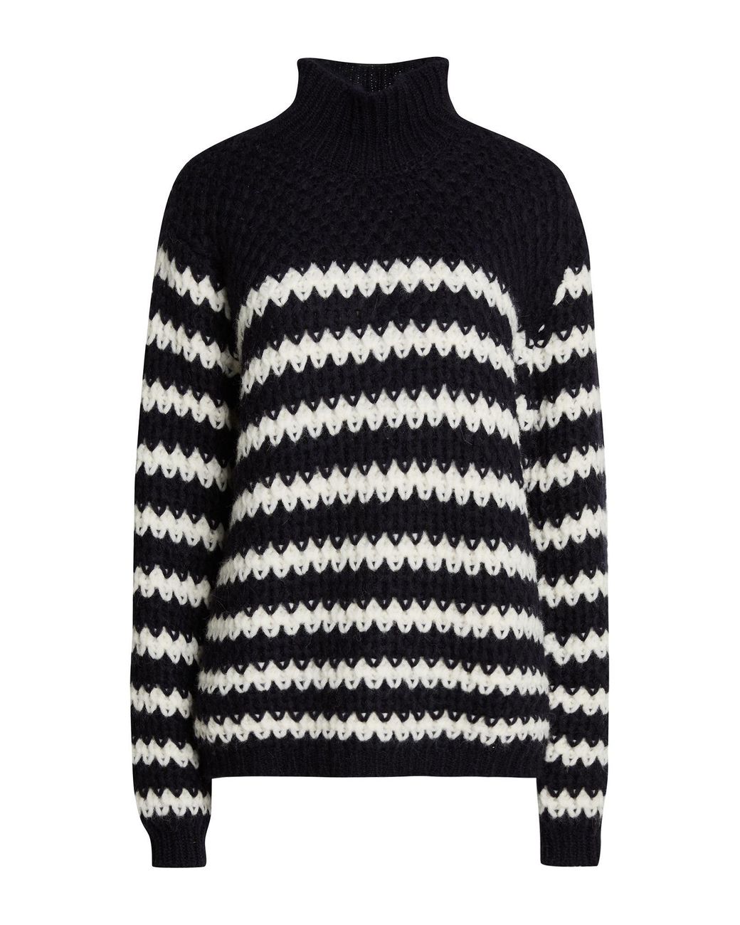 Roberto Collina Blue Turtleneck Baby Alpaca Wool, Polyamide, Wool