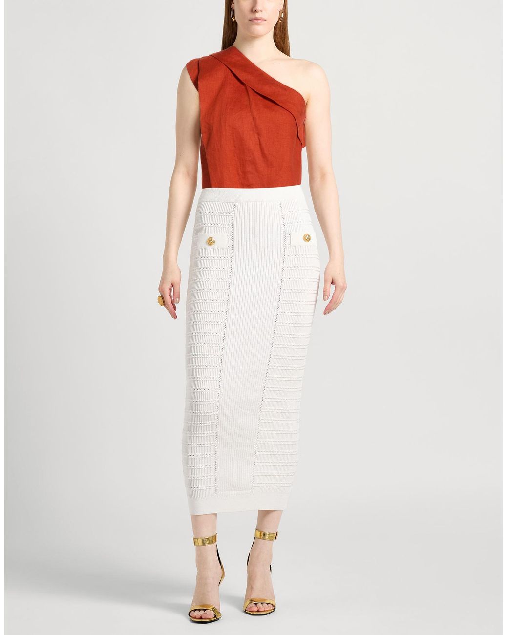 Rust Red Linen Liviana Conti Rust Top Linen in Red | Lyst