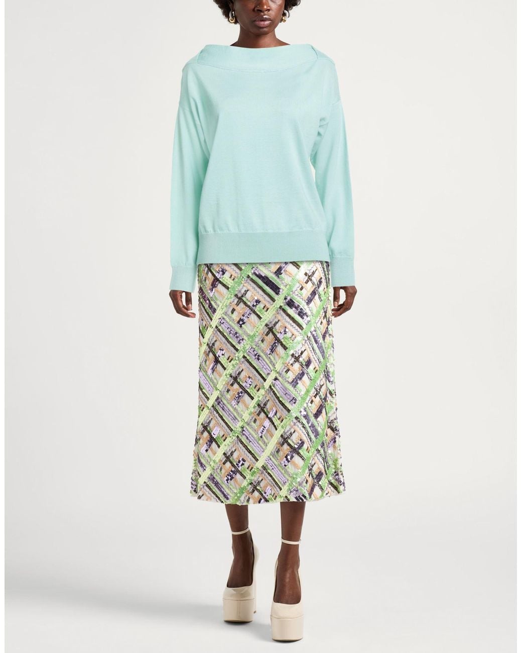 Alpha Studio Blue Sweater Merino Wool