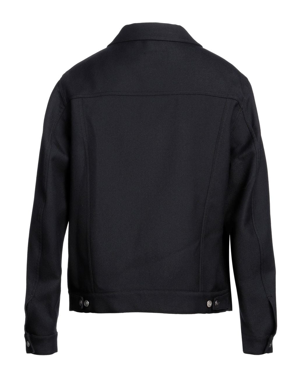 Sandro Black Wool-blend Twill Jacket for men