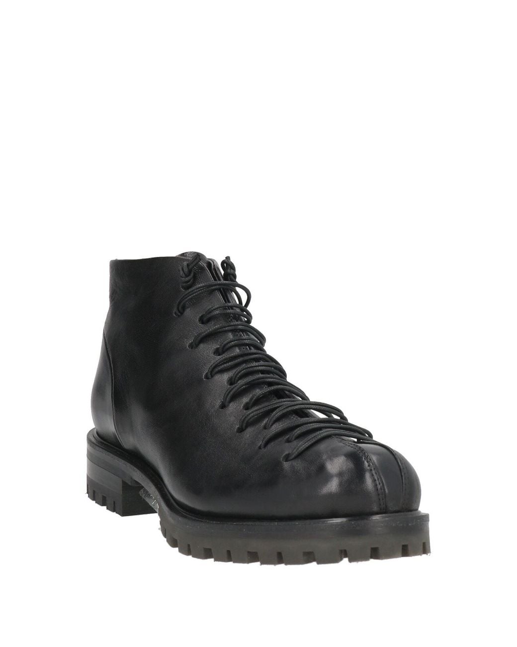 Halmanera Black Ankle Boots Leather
