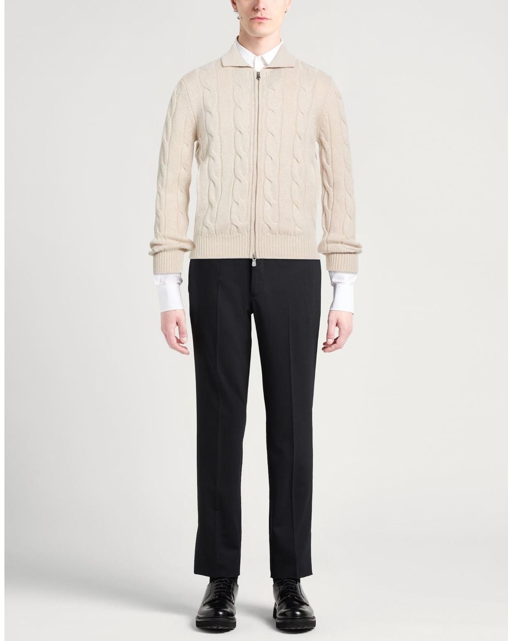 Gran Sasso White Cardigan Cashmere for men