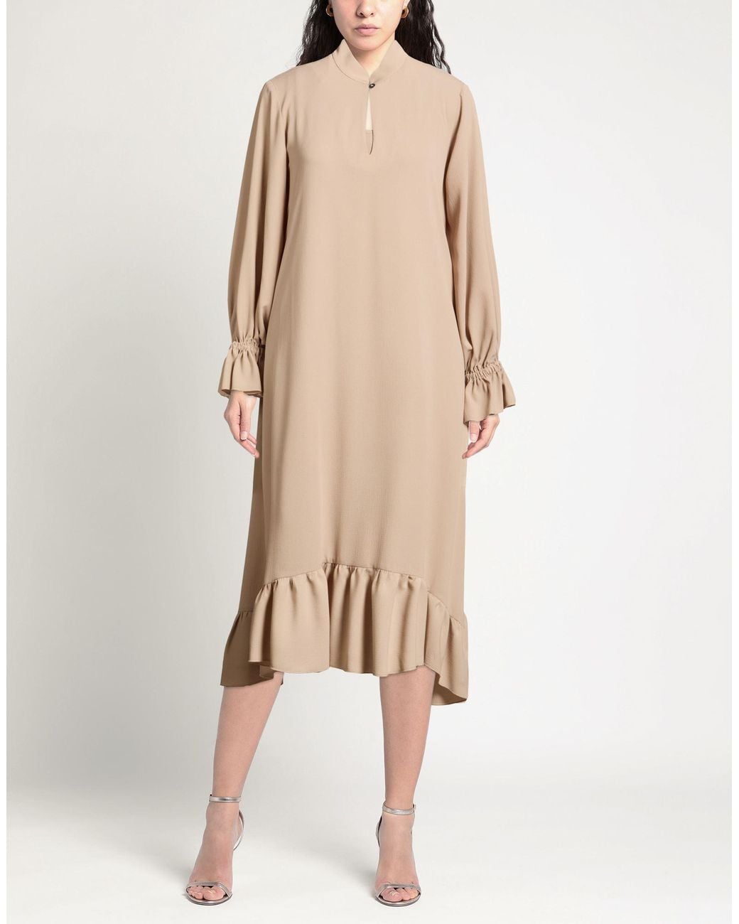 Shirtaporter Natural Midi Dresses