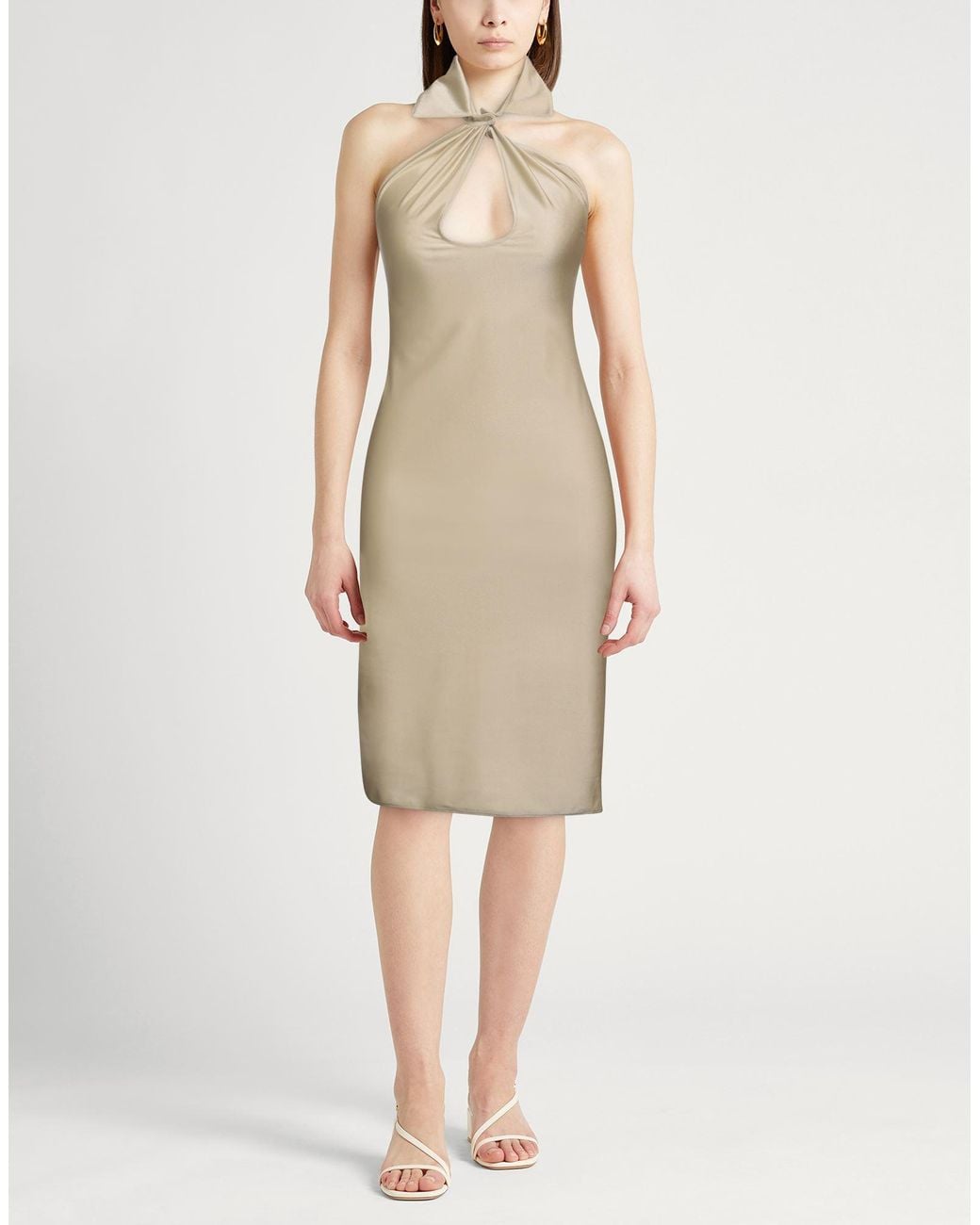 Coperni Natural Midi Dress
