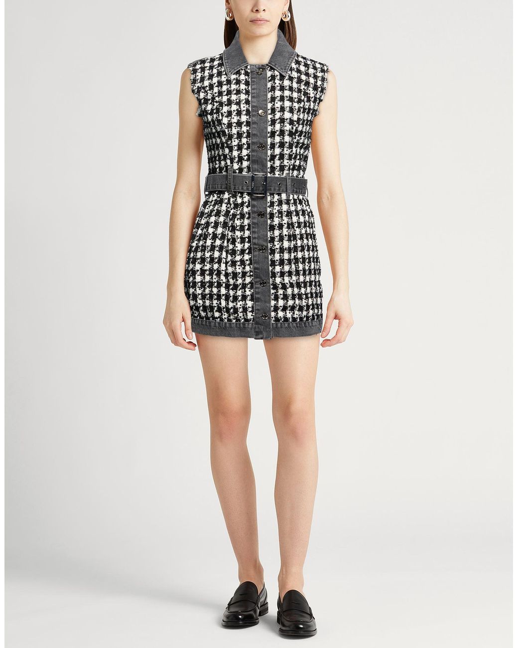 Liu Jo Black Mini Dress Polyester, Cotton