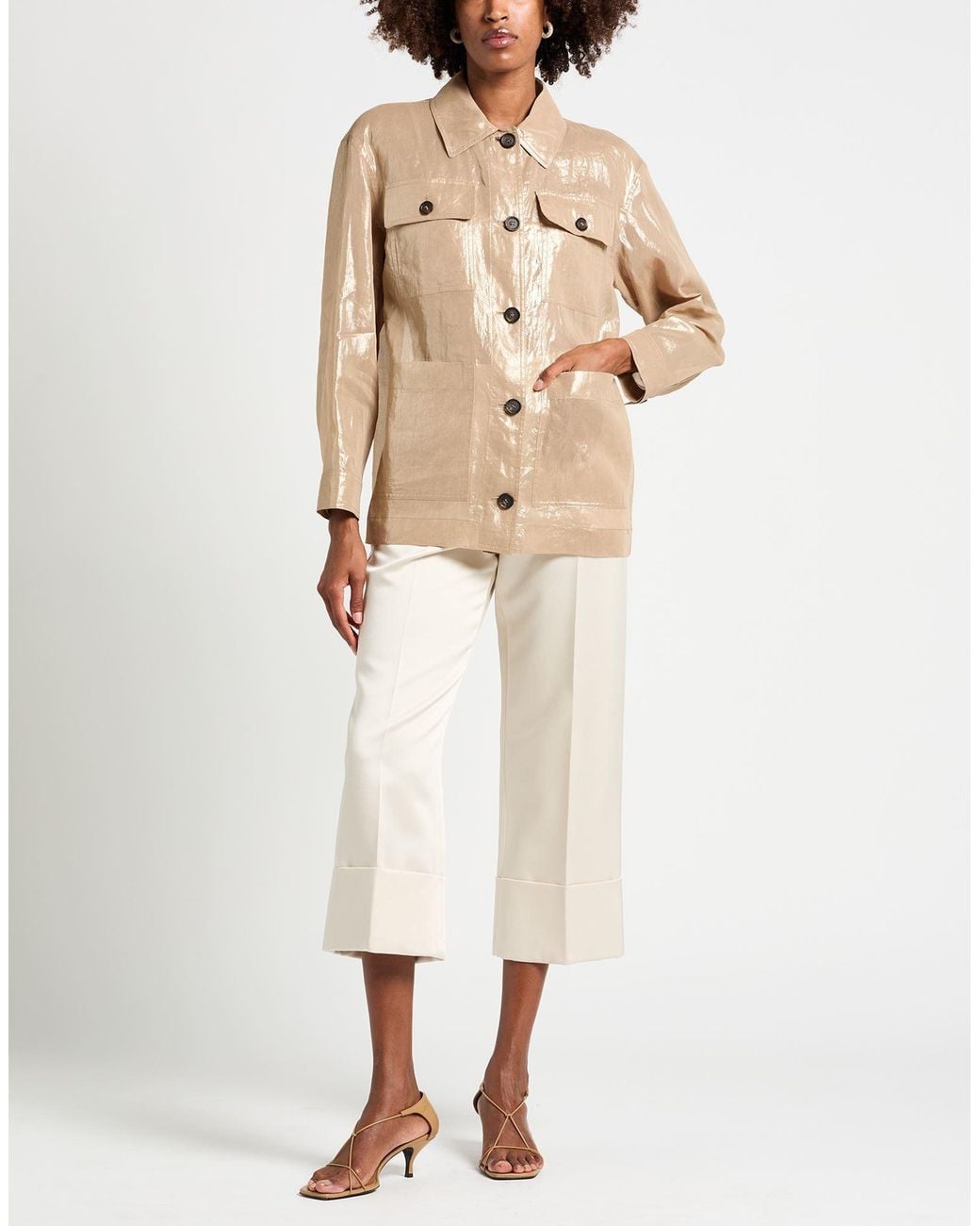 Brunello Cucinelli Natural Shirt Cotton, Brass