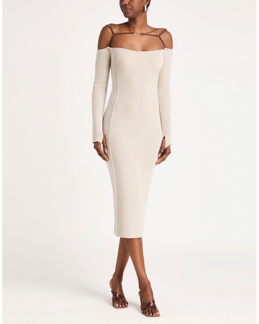 Jacquemus White Midi Dresses