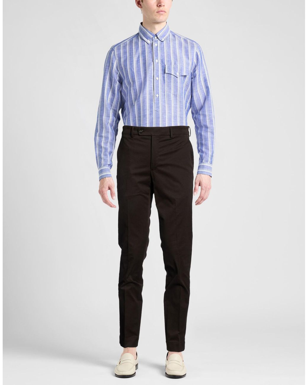 Incotex Black By Slowear Charcoal Pants Cotton, Elastane for men