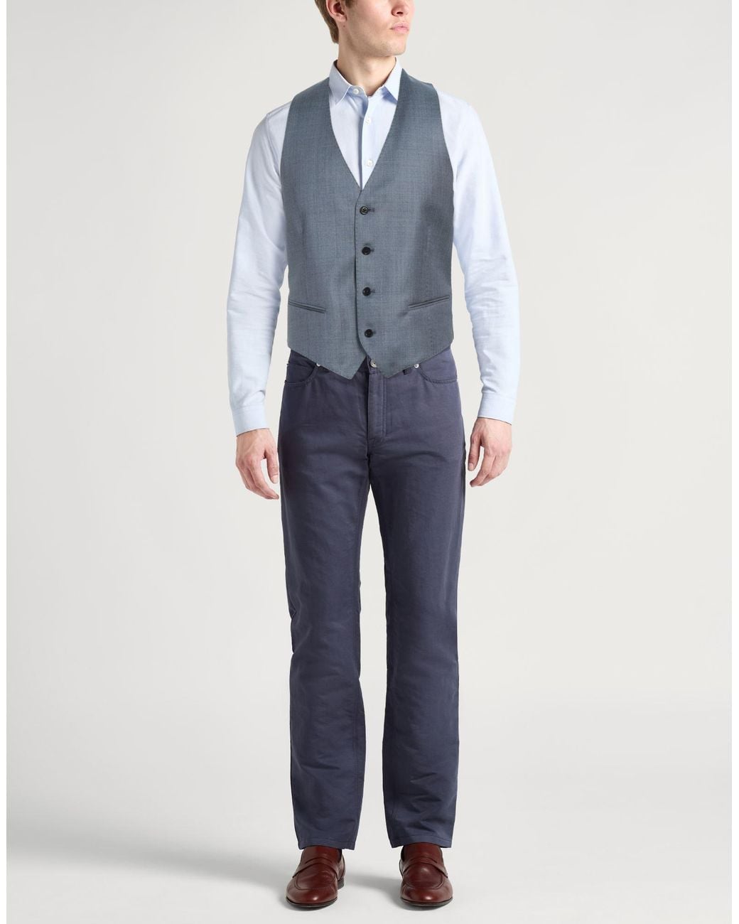Emporio Armani Blue Waistcoat for men