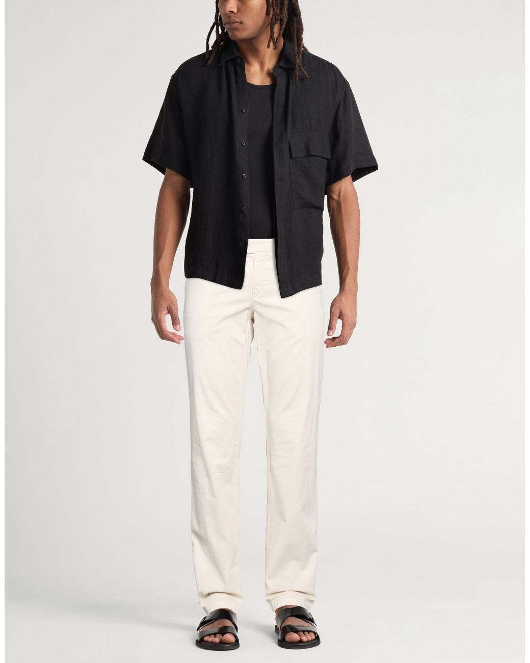 Pantalone di Eleventy in Natural da Uomo
