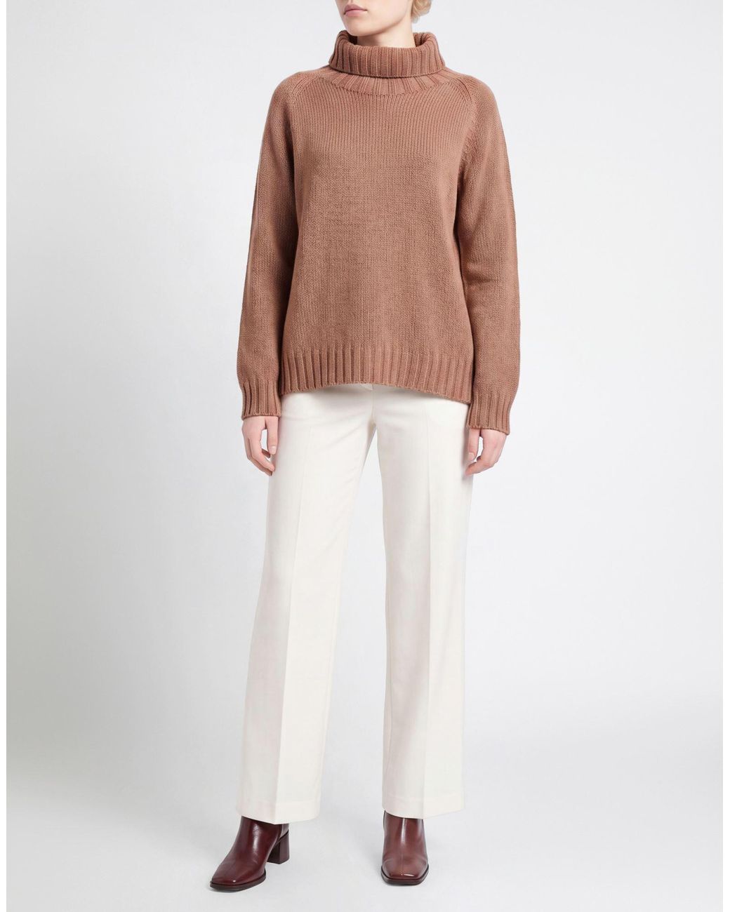 Aragona Brown Turtleneck