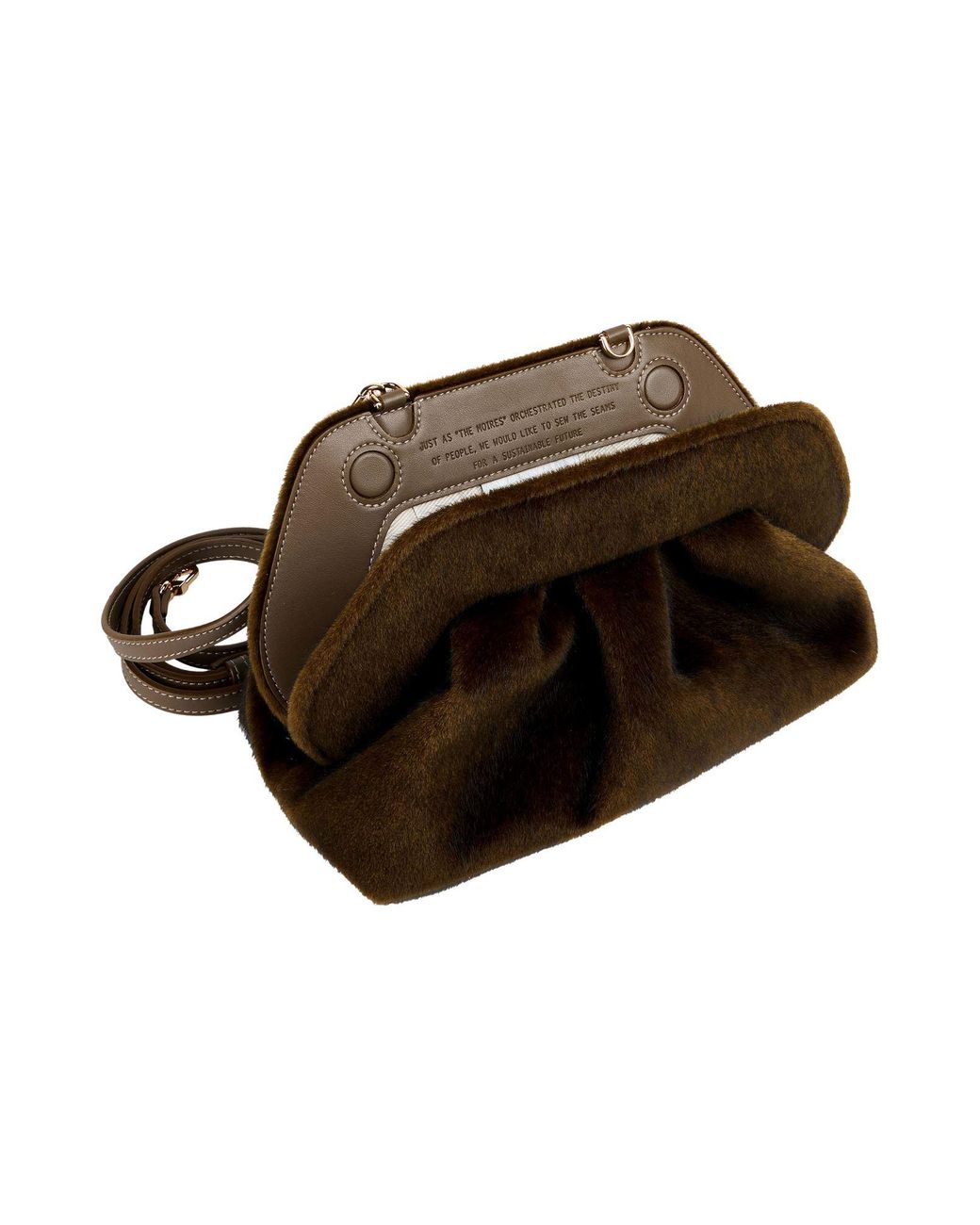 THEMOIRÈ Brown Clutch