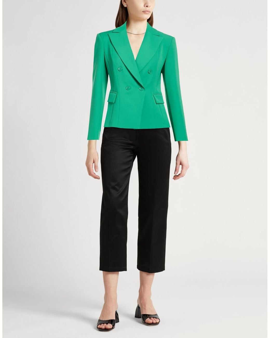 Liu Jo Green Blazer Polyester, Elastane