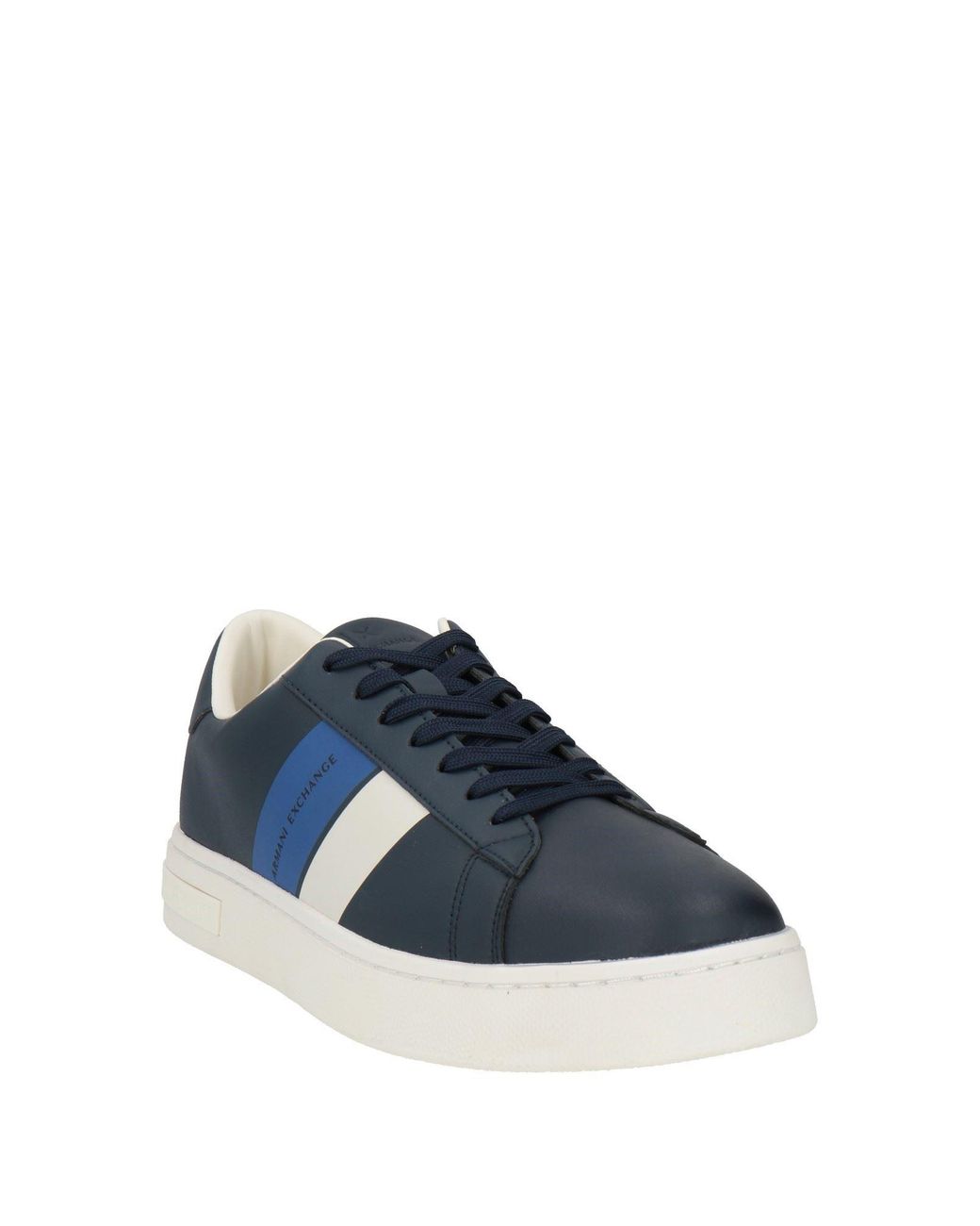 ARMANI EXCHANGE Blue Sneakers Polyester, Polyurethane for men