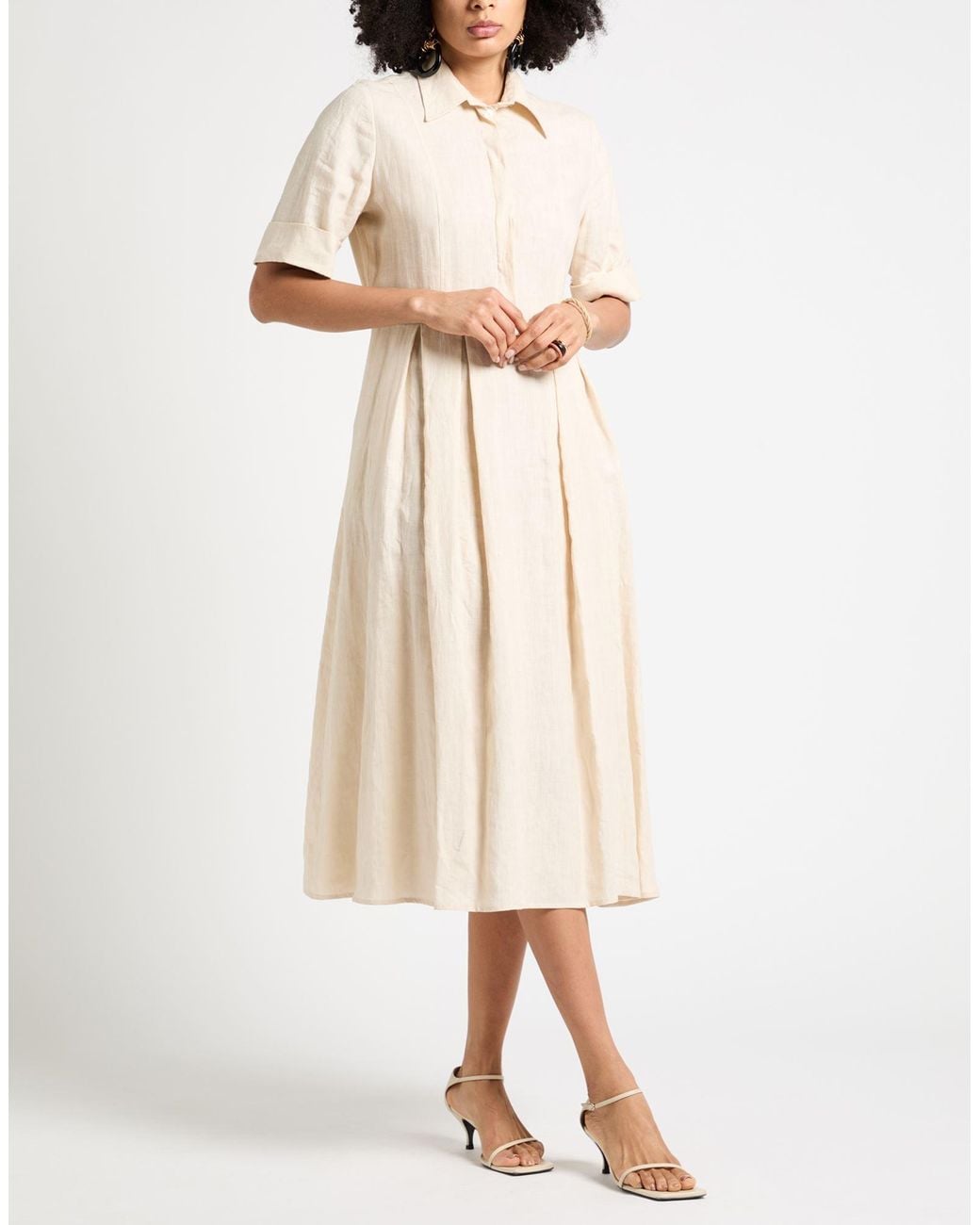 Eleventy Natural Midi Dresses