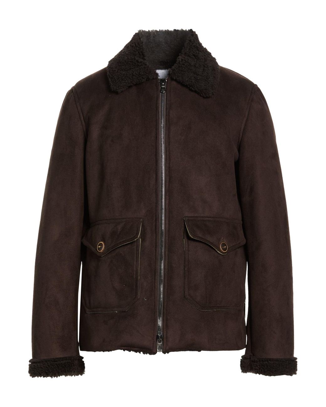 FRONT STREET 8 Brown Shearling & Teddy for men