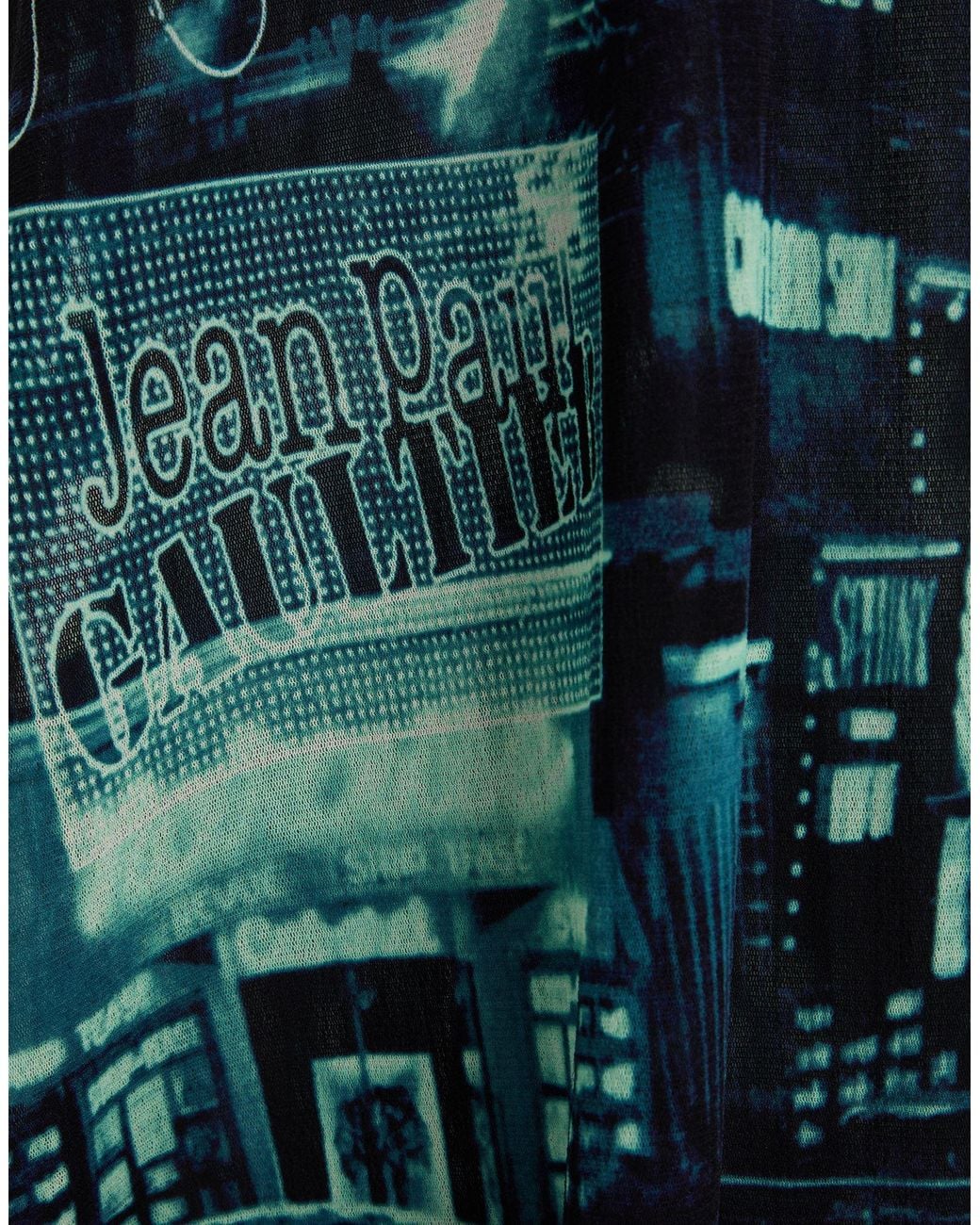 Jean Paul Gaultier Blue Midnight Maxi Dress Polyamide