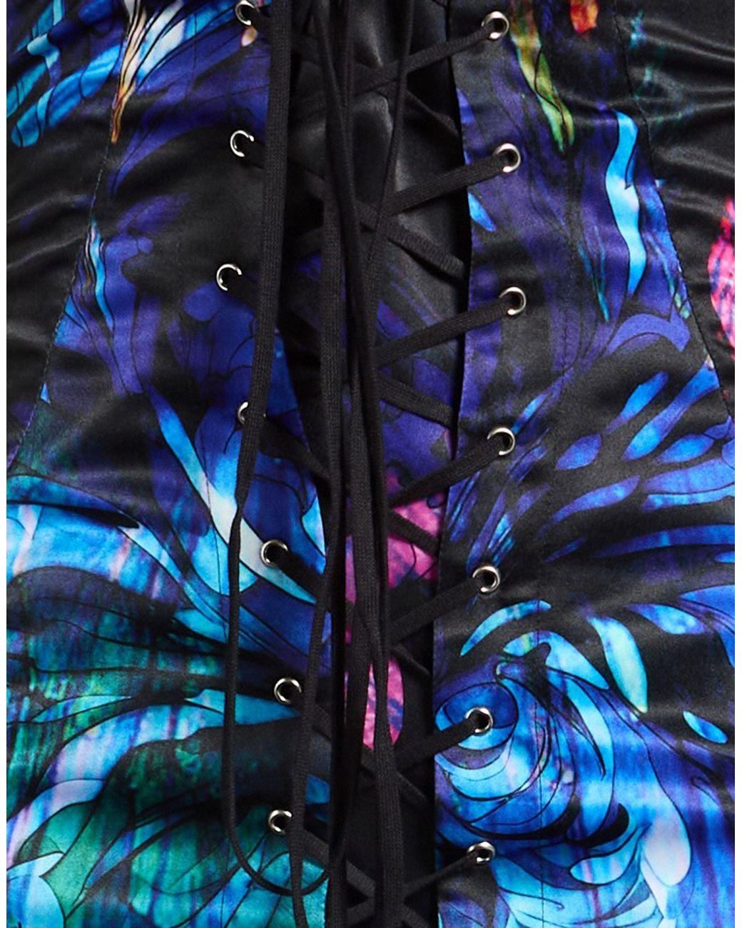 WEINSANTO Blue Mini Dress Polyester