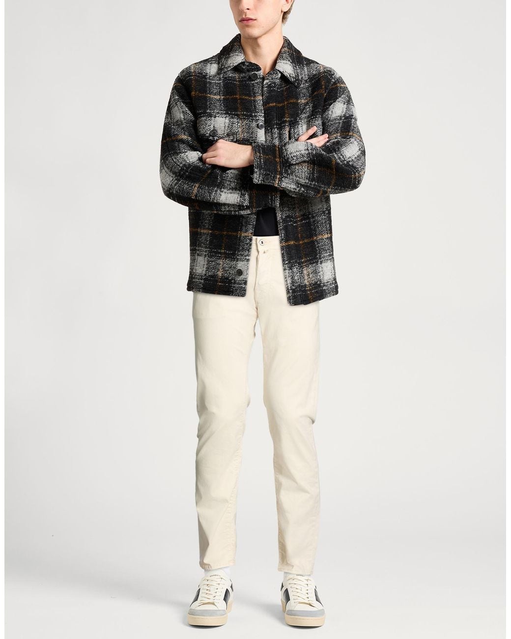 Jacob Cohen White Pants Modal, Cotton, Elastane, Polyester for men