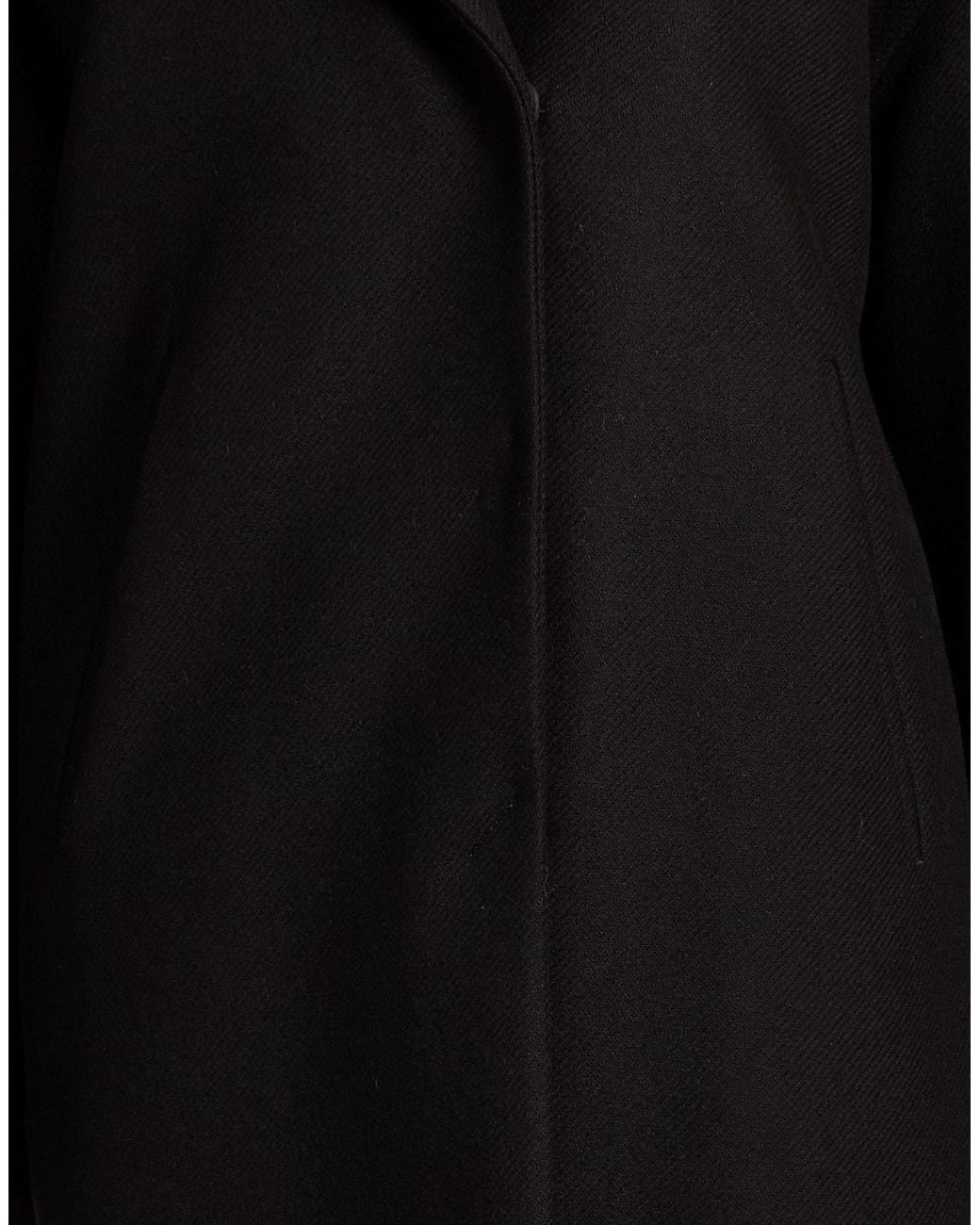 Herno Black Coat Virgin Wool, Polyamide