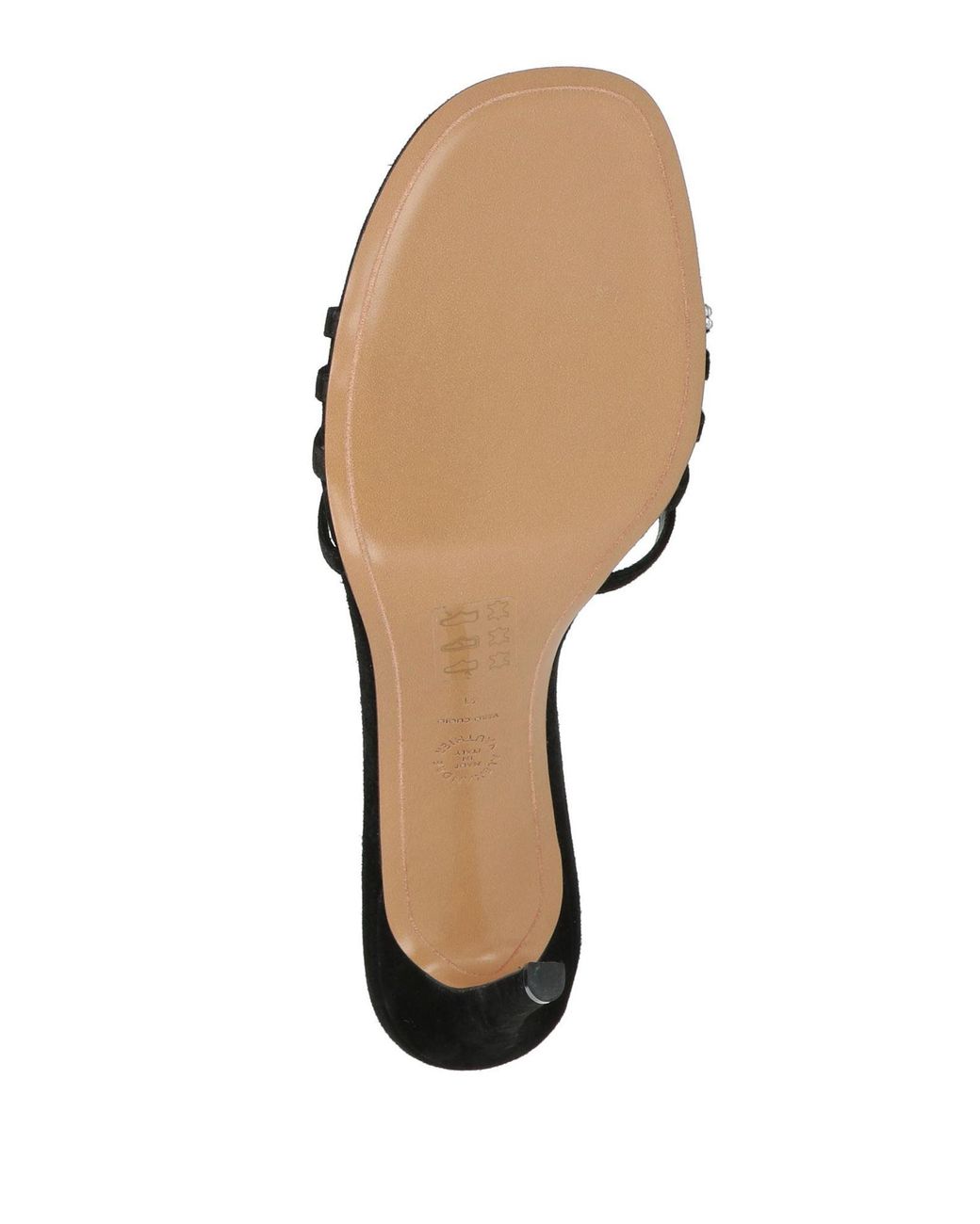 Alexandre Vauthier Black Thong Sandal Leather