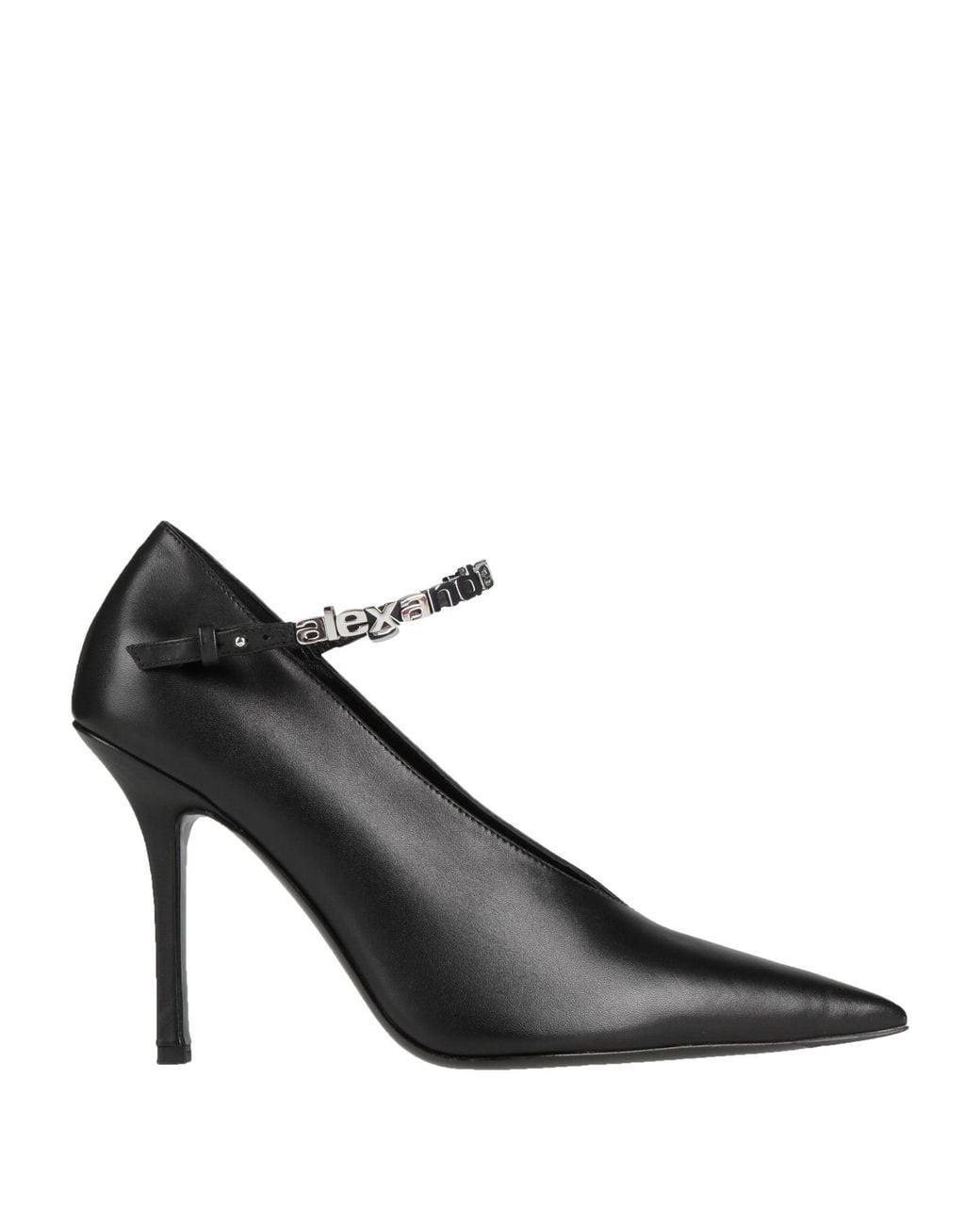 Alexander Wang Black Delphine 105Mm Logo Lettering Pumps