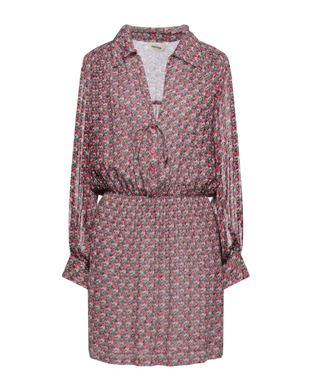 Zadig & Voltaire Purple Mini Dress