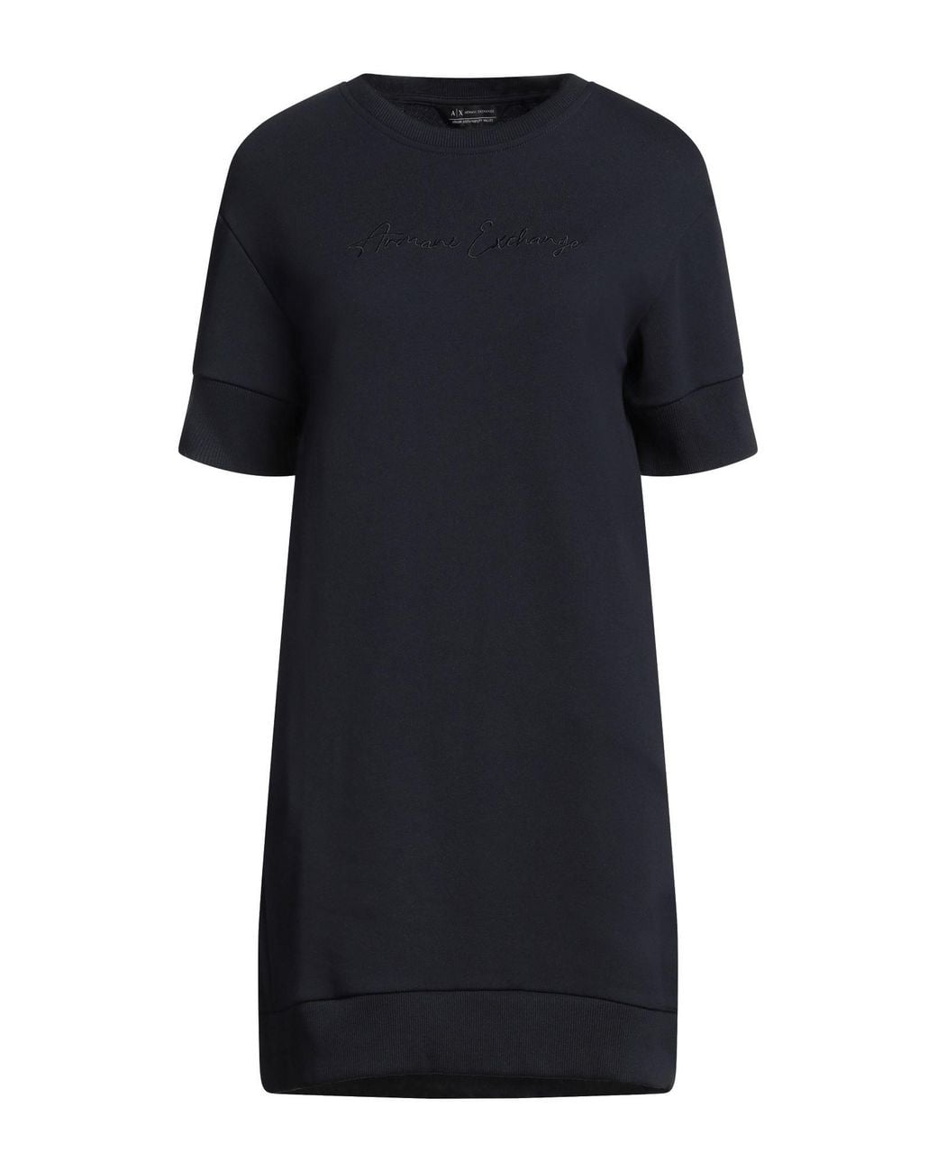 ARMANI EXCHANGE Black Mini Dress Cotton, Polyester, Elastane