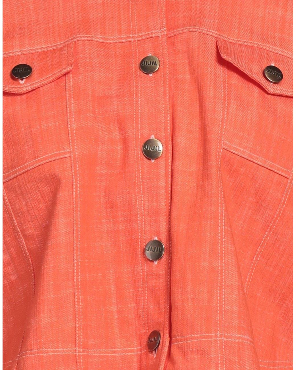 Jijil Orange Denim Outerwear