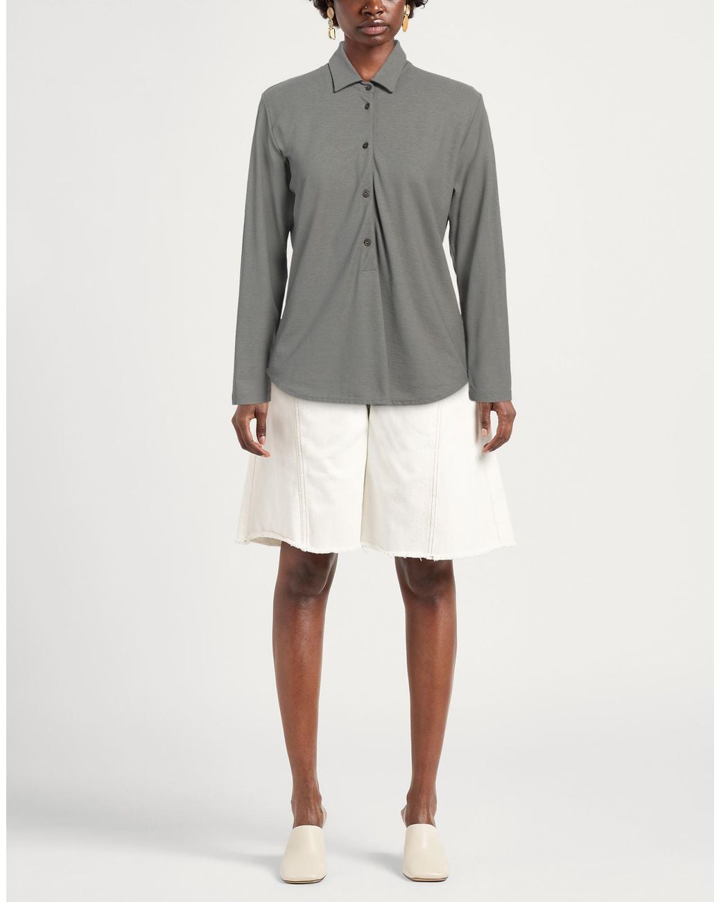 Zanone Gray Polo Shirt