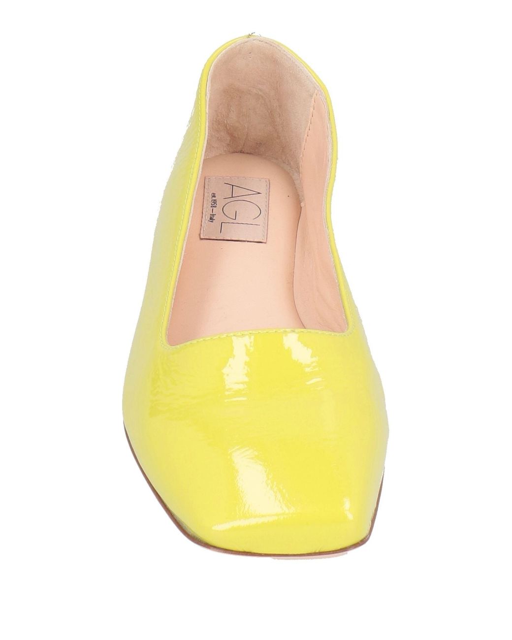 Agl Attilio Giusti Leombruni Yellow Ballet Flats Leather