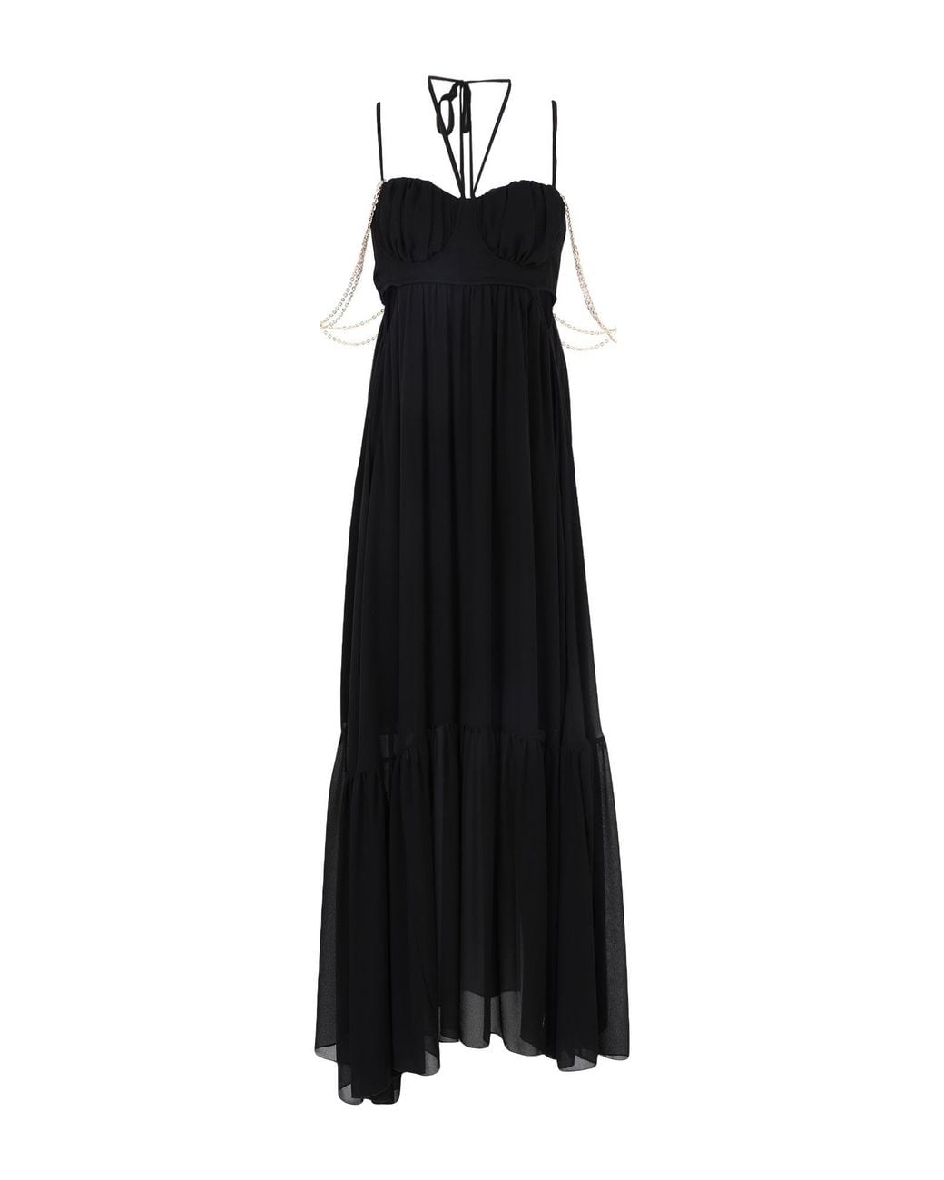 SIMONA CORSELLINI Black Maxi Dress Polyester