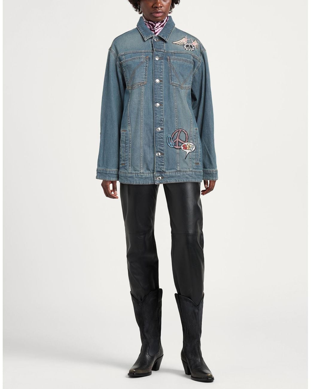 Zadig & Voltaire Blue Denim Outerwear Cotton, Elastane