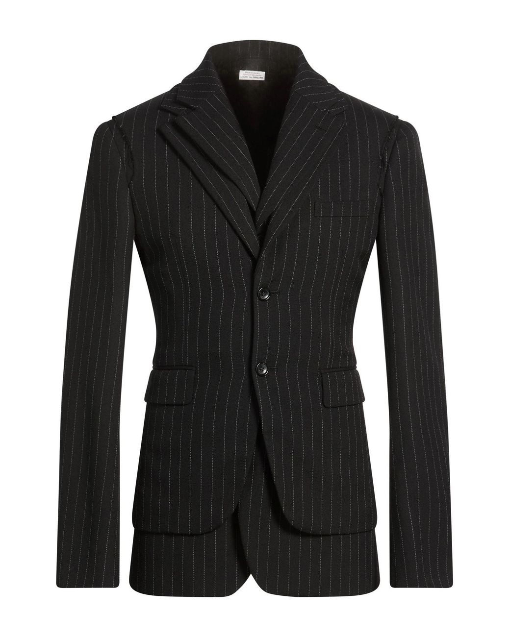 Comme des Garçons Black Blazer Wool, Polyurethane for men
