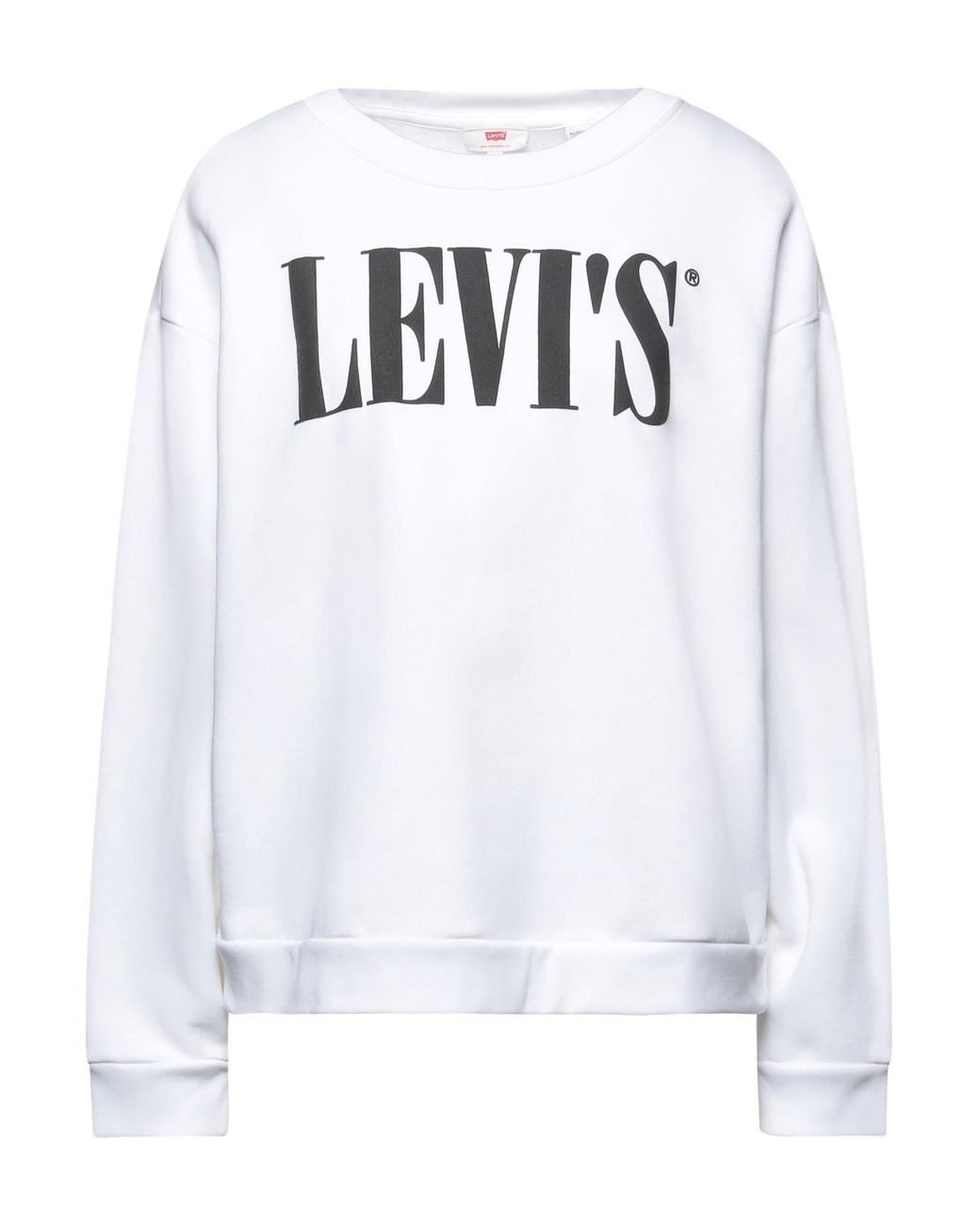 Levi's Fleece Sweatshirt in White - Lyst