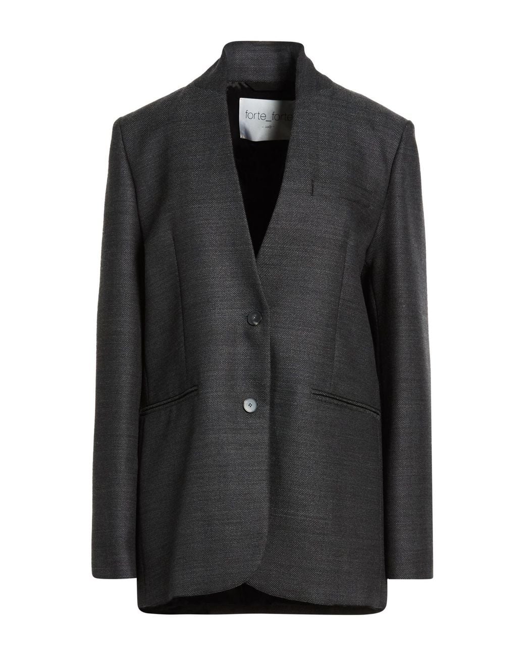 Forte_forte Black Blazer Virgin Wool