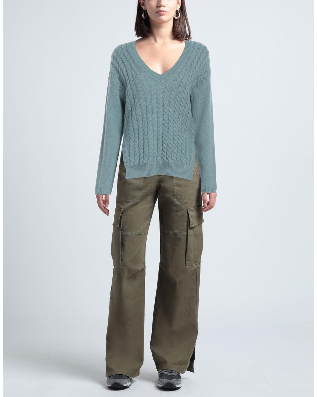 Pullover High en coloris Blue