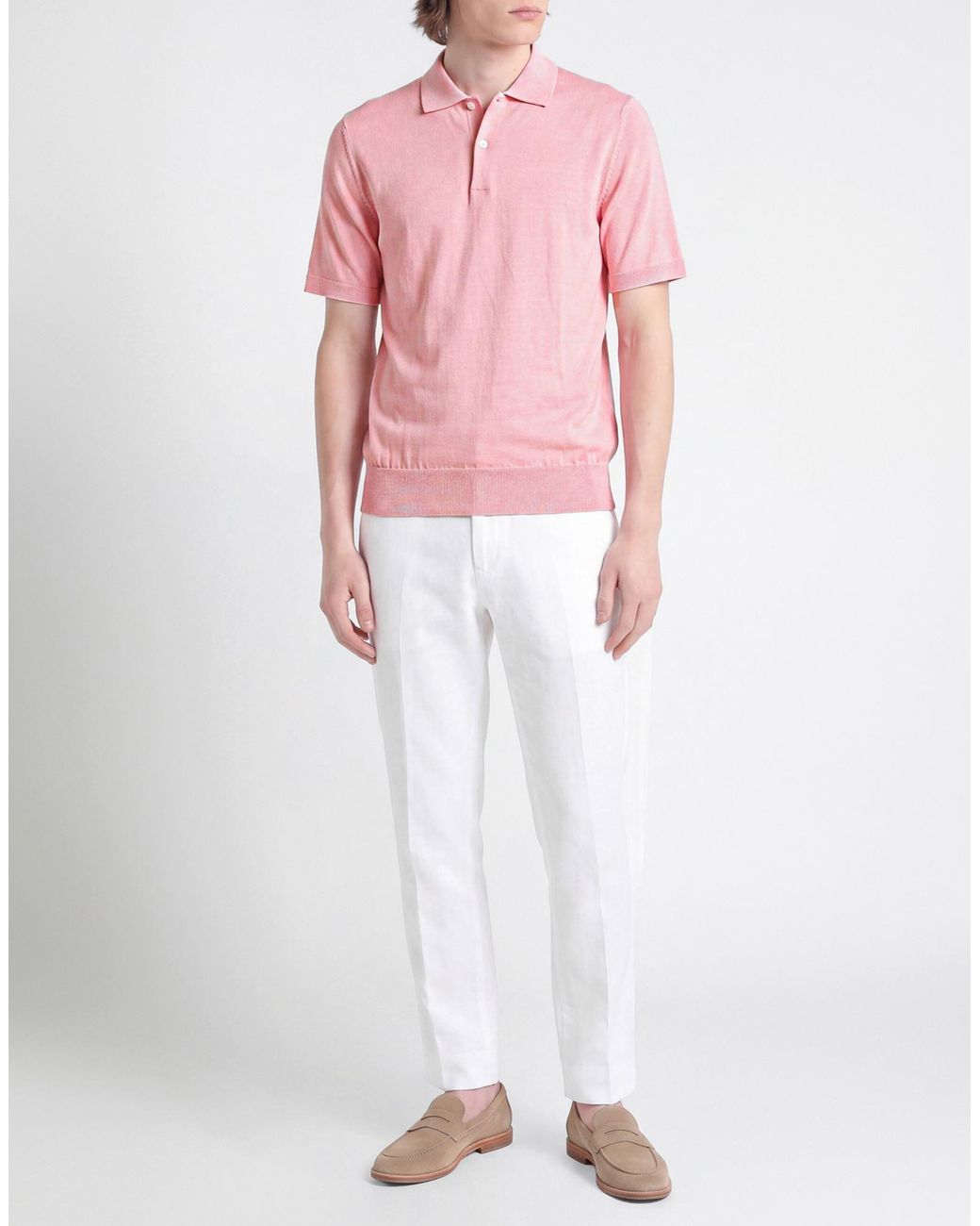 Comme des Garçons Pink Polo Shirt Polyester, Cotton for men