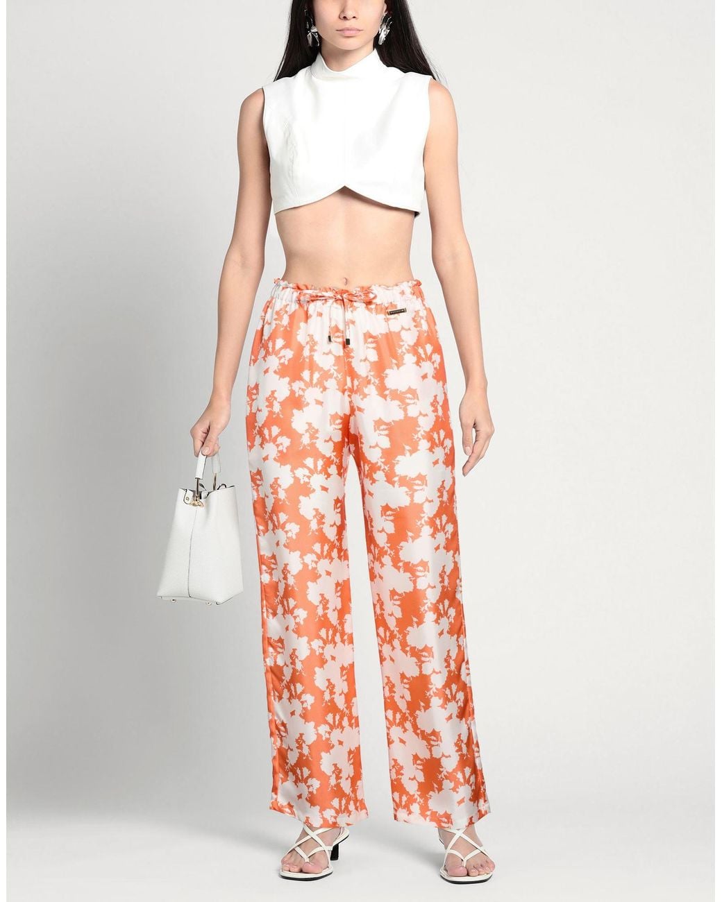 Manzoni 24 Orange Pants Silk