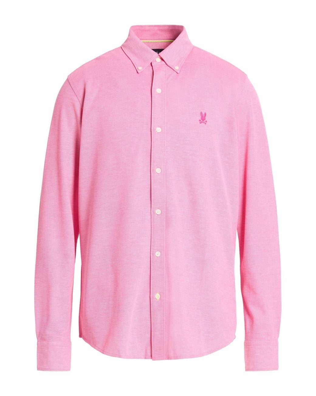 Psycho Bunny Pink Shirt Pima Cotton for men