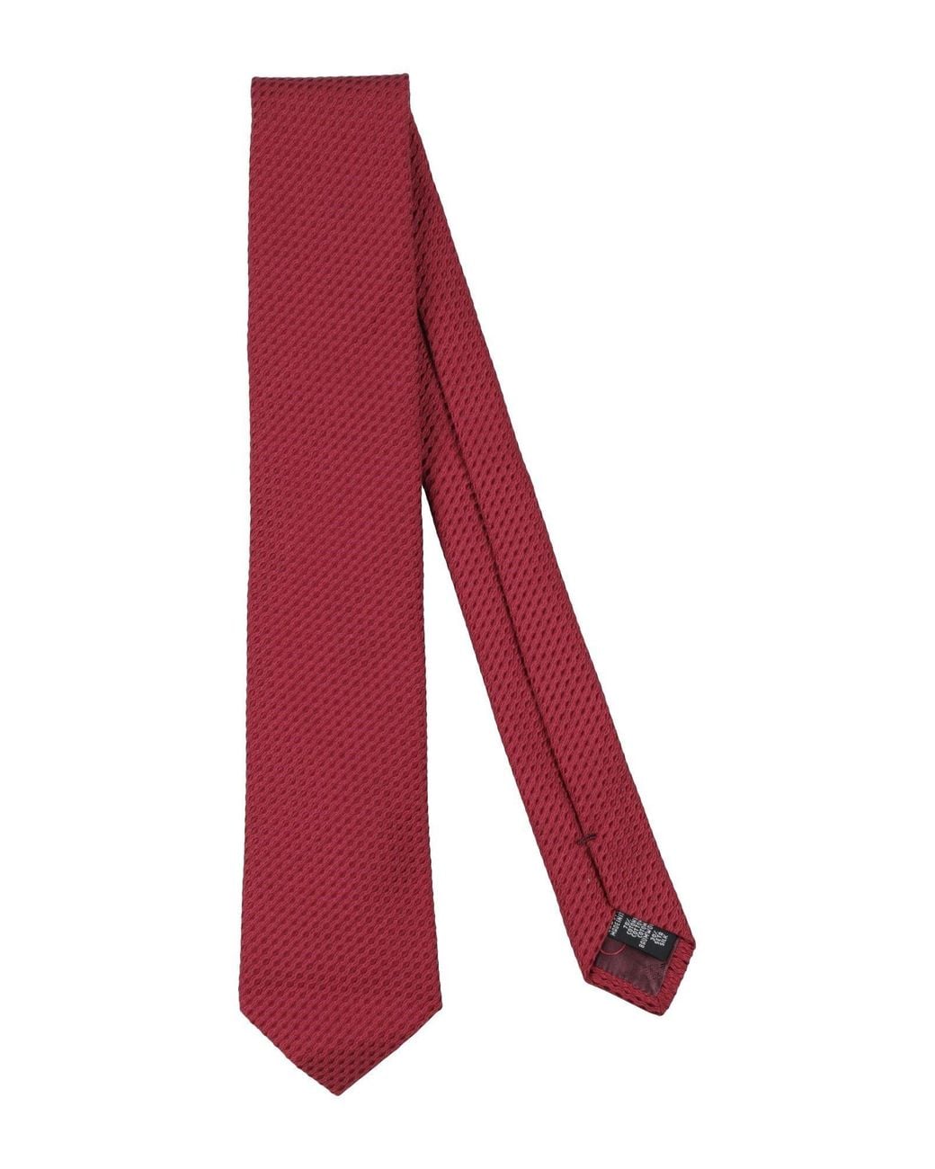 Emporio Armani Red Ties & Bow Ties Cotton, Silk for men