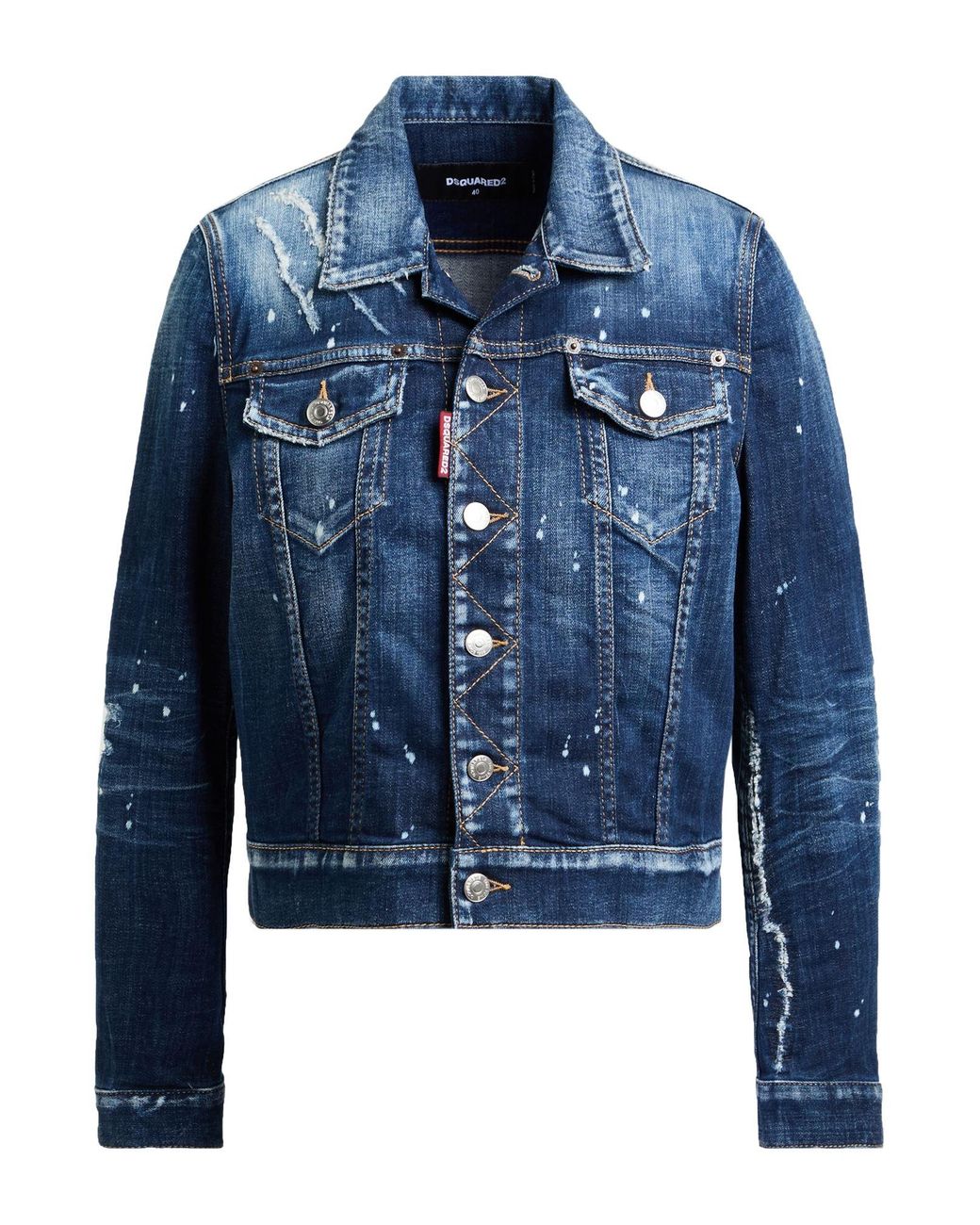 DSquared² Blue Denim Outerwear