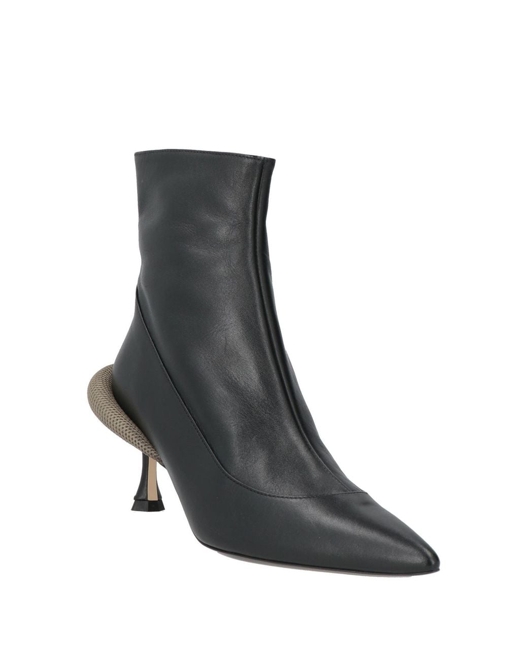 N°21 Black Ankle Boots Calfskin