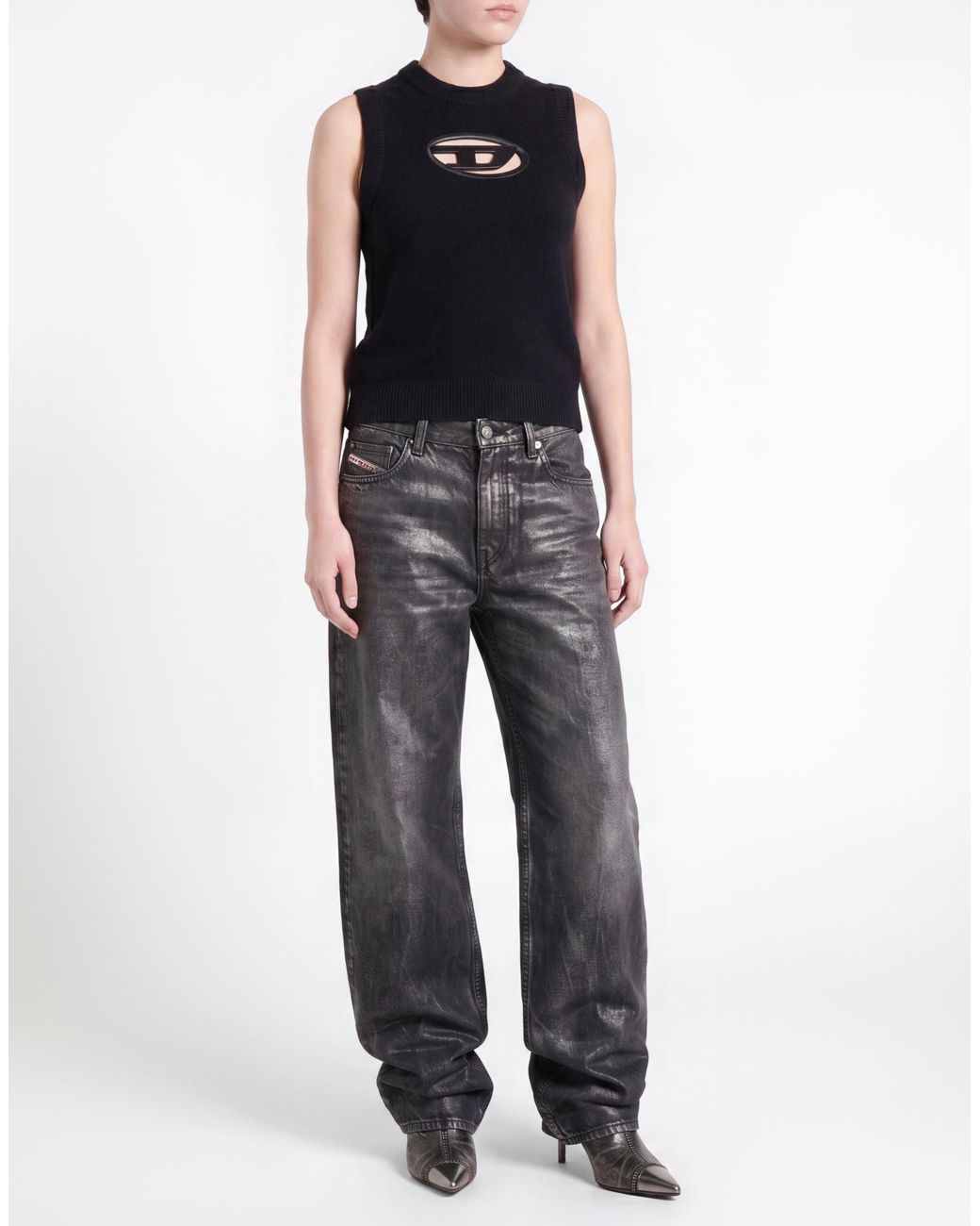 DIESEL Black Sweaters