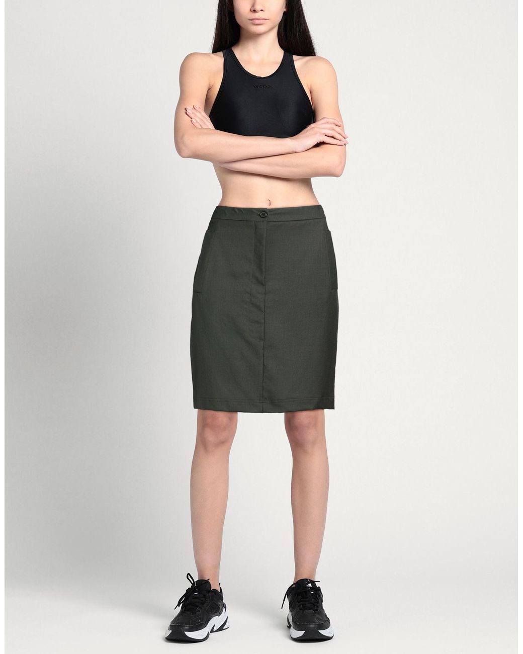 Grifoni Green Mini Skirt