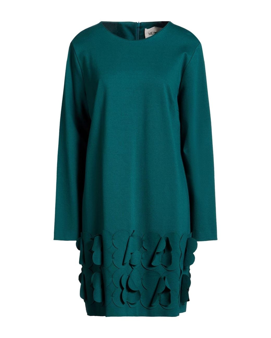MEIMEIJ Green Mini Dress Viscose, Polyacrylic, Elastane