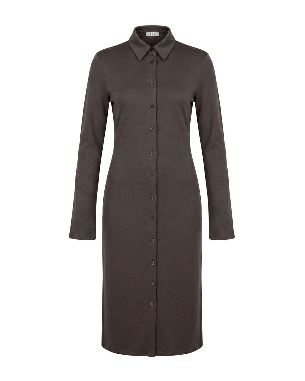 Rier Gray Midi Dress