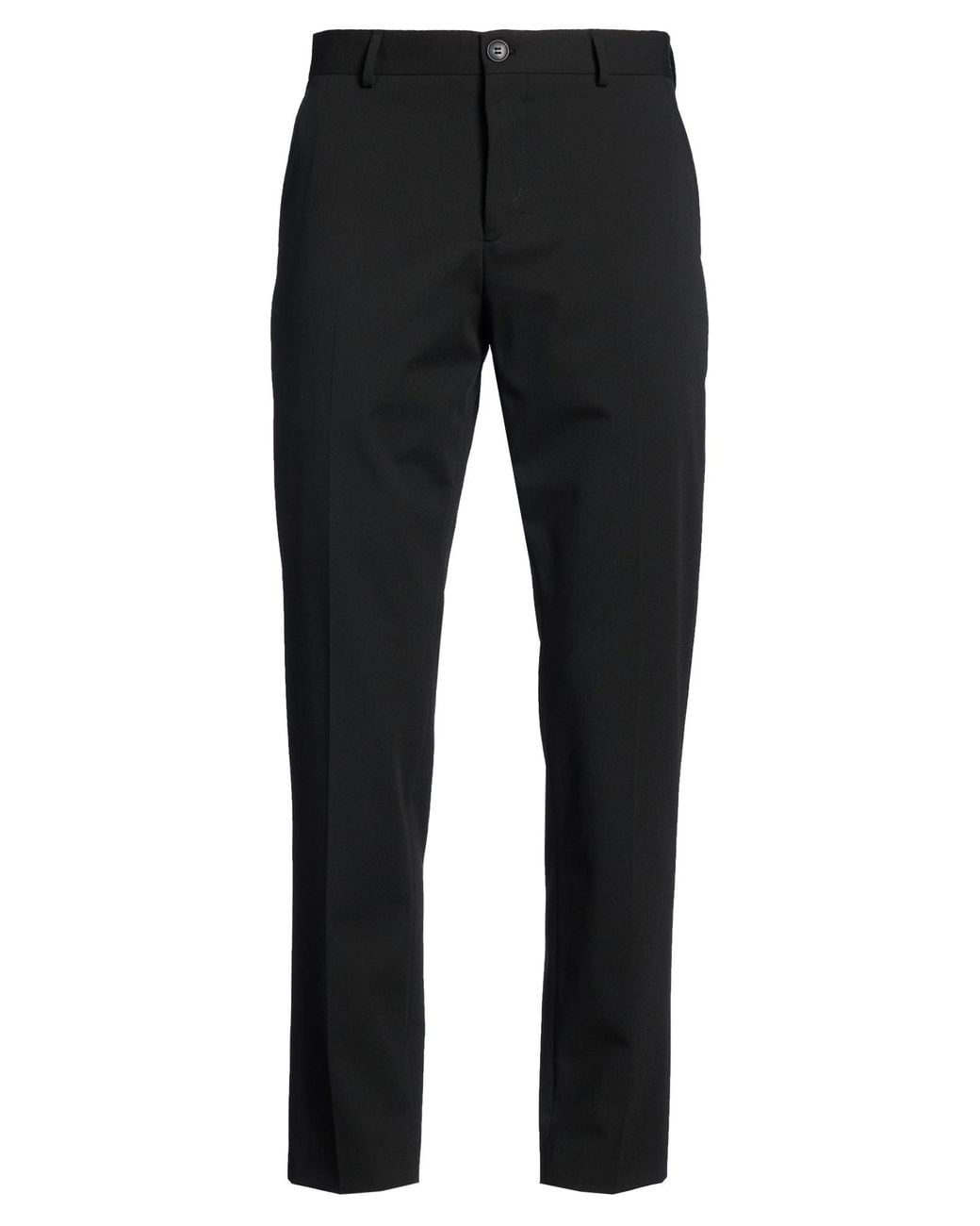 SELECTED Black Pants Recycled Polyester, Viscose, Elastane for men