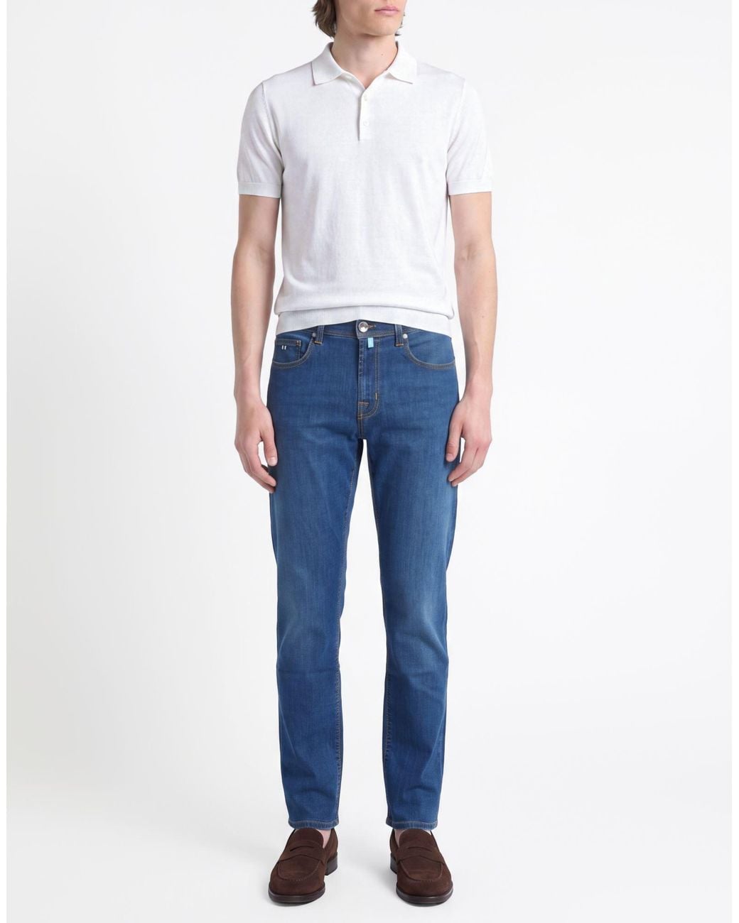 Tramarossa Blue Jeans Cotton, Elastomultiester, Elastane for men